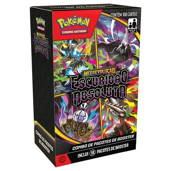 Combo de Booster Pokémon ME05 Escuridão Absoluta