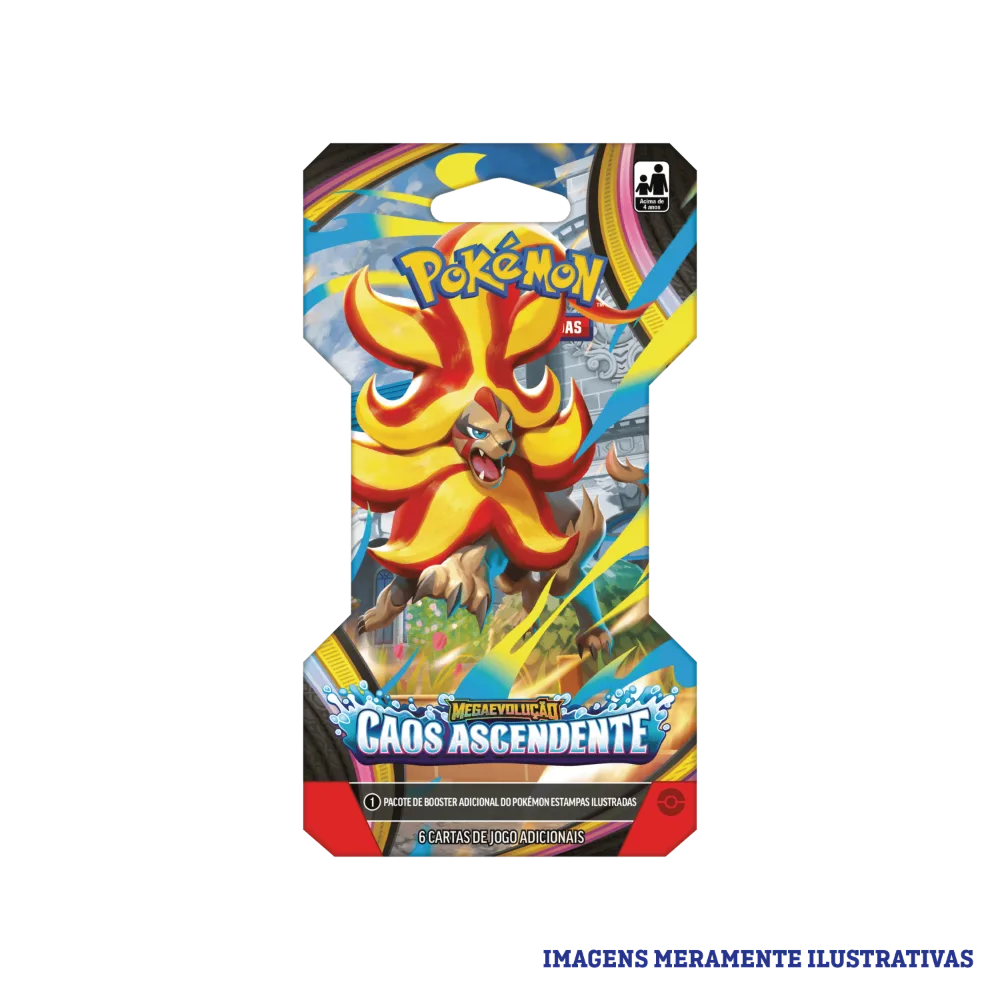 Blister Unitário Pokémon ME04 Caos Ascendente