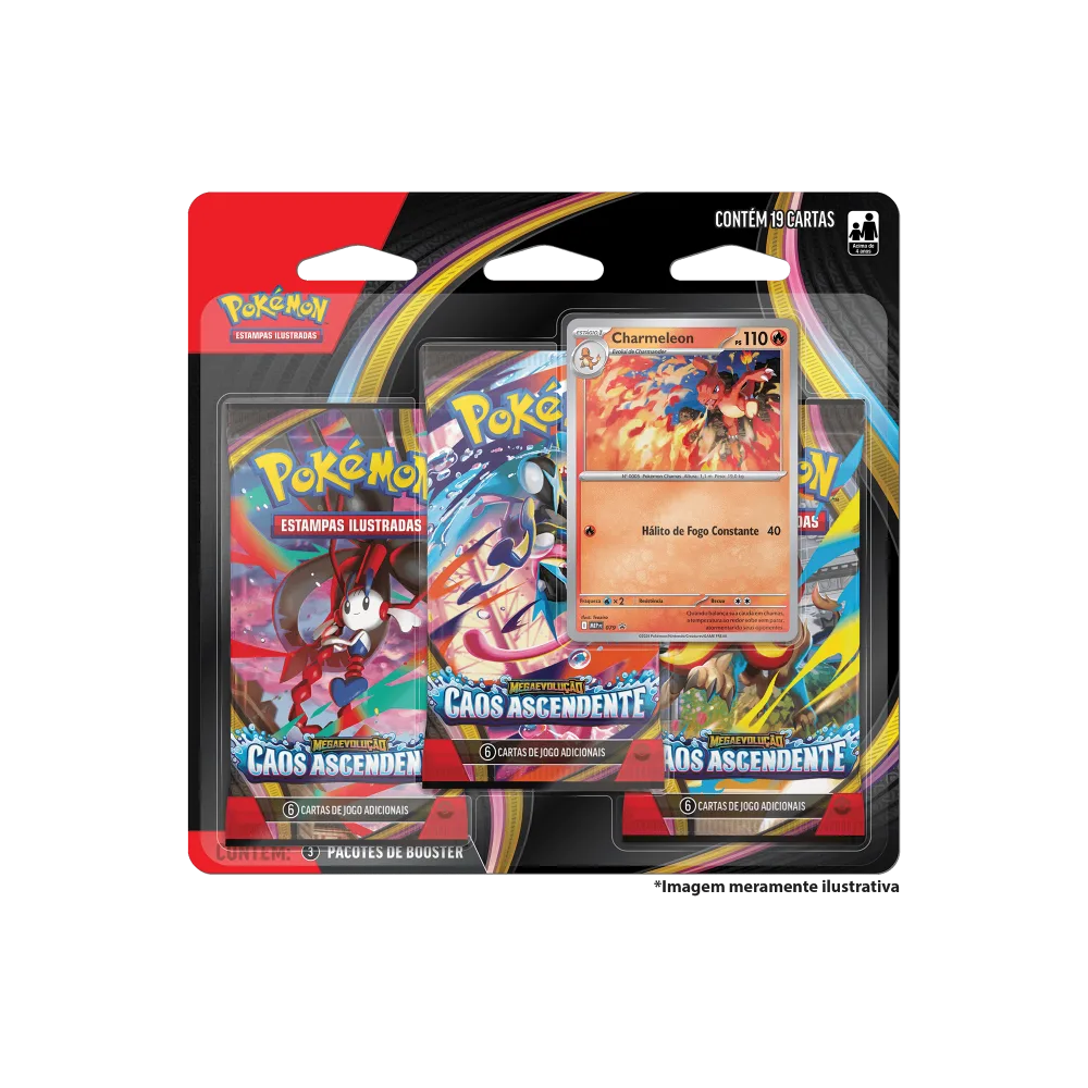 Blister Triplo Pokémon ME04 Caos Ascendente