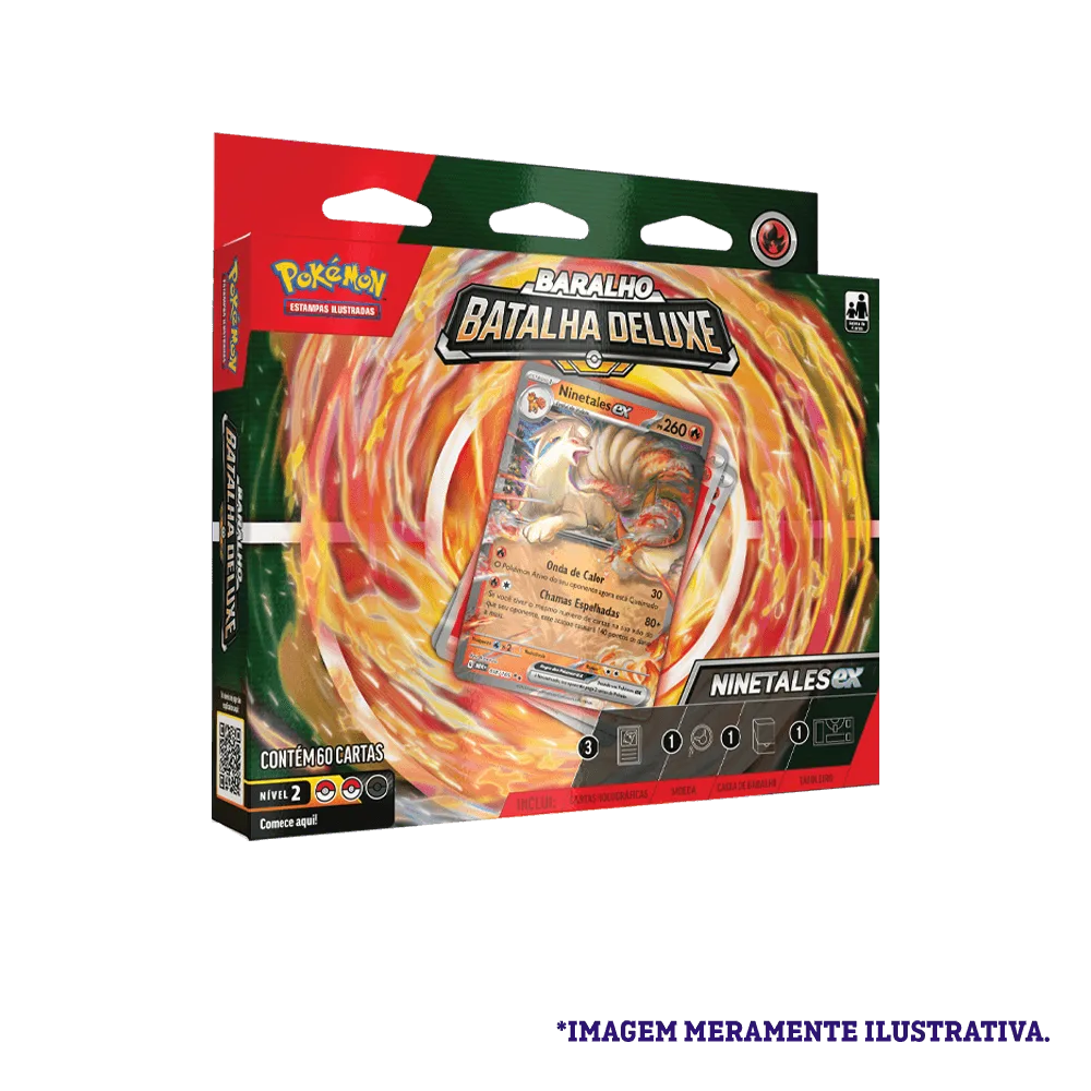 Baralho De Batalha Deluxe Pokémon TCG Ninetales Ex