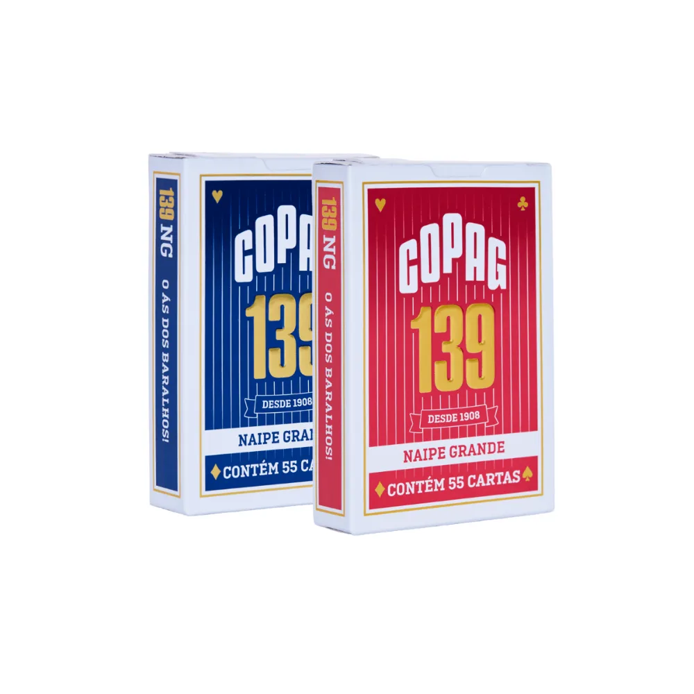 Kit Baralho 139 Tradicional Naipe Grande Copag